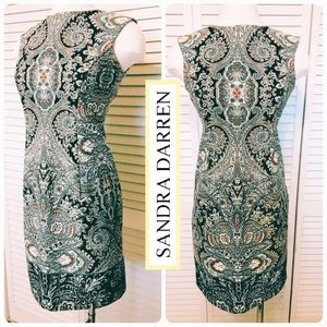 Sandra Darren 4P Elegant Print Stretch Dress